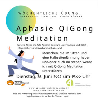 !!! Termin: Dienstag 25. Juni 2024 QiGong für Handicaps